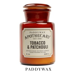 APG806EU Apothecary glass jar and candle tobacco